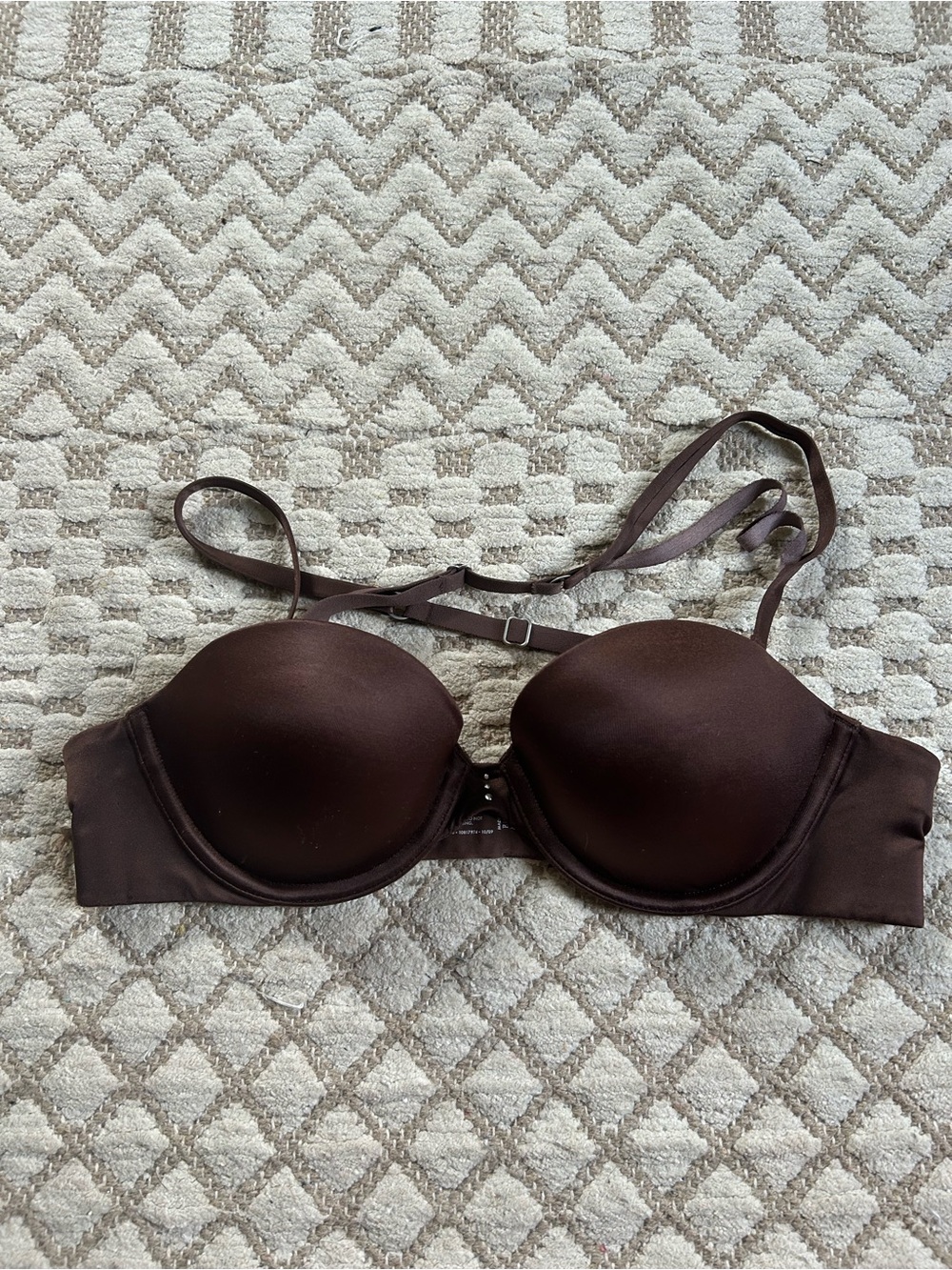 Victoria's Secret Molded Strapless/Convertible Bra in Dark Brown
